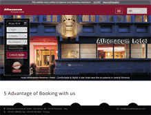 Tablet Screenshot of hotelathenaeum.com